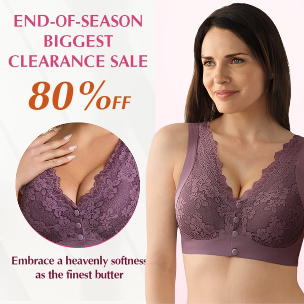 AiryCharm - Zero Feel Lace Full Coverage Front Closure Bra