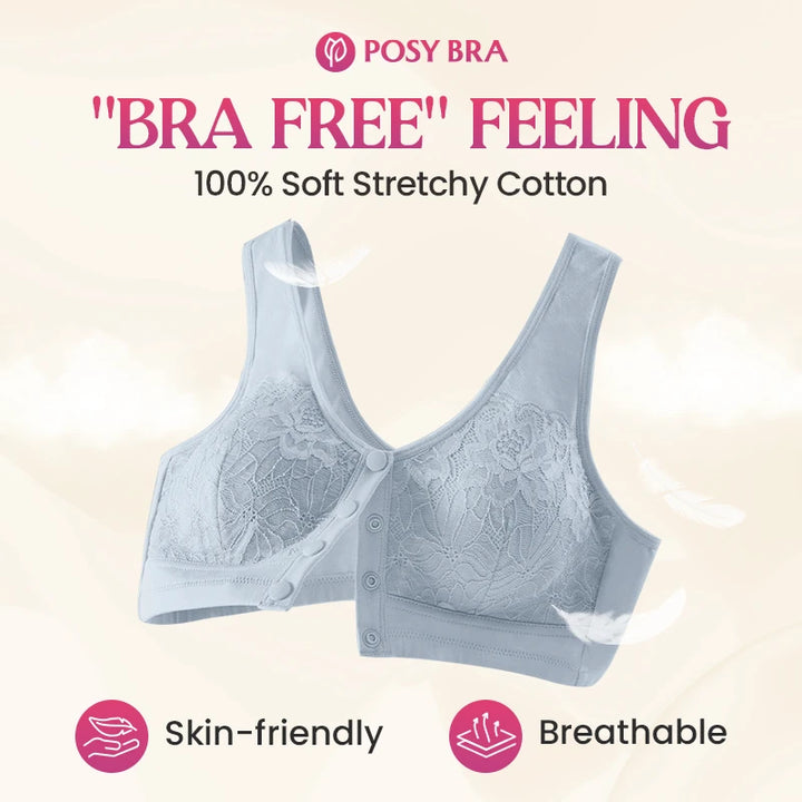 Posy Bra - Magic Comfort Front Closure Shaping Bra for Seniors – Frye Bra