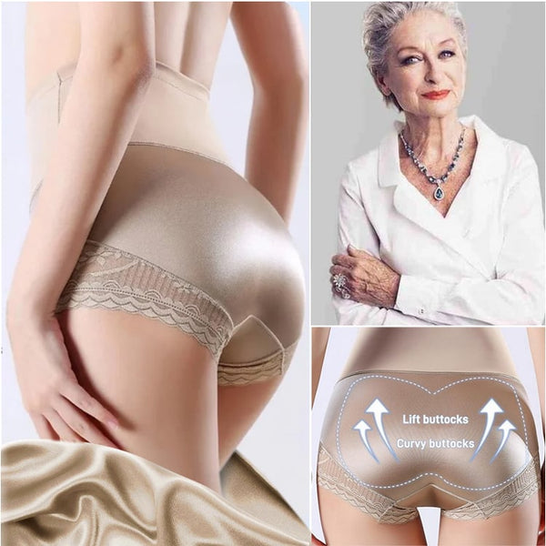 3 pièces - Culotte gainante taille haute soyeuse de style chaud 