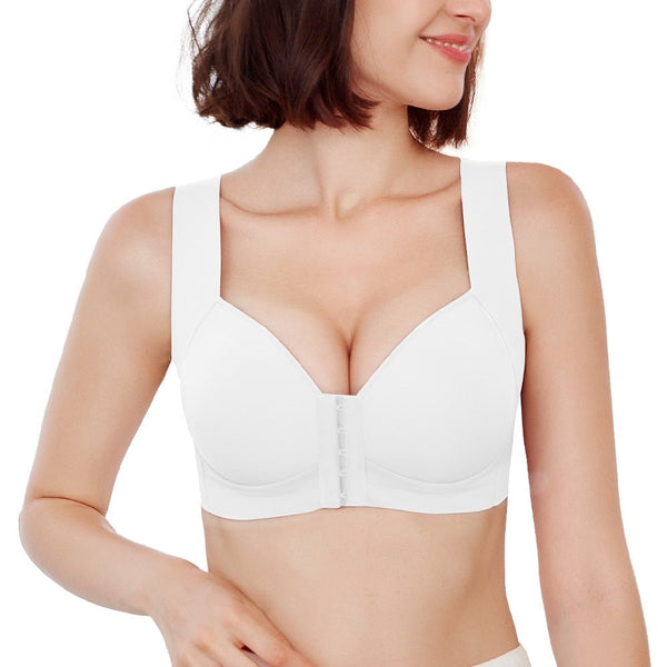 Front Closure Seamless Push Up Bra Plus Size