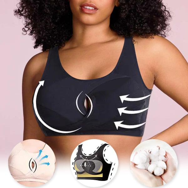 Pure Cotton Instantly Lifts Anti Sagging Wirefree Bra – Frye Bra