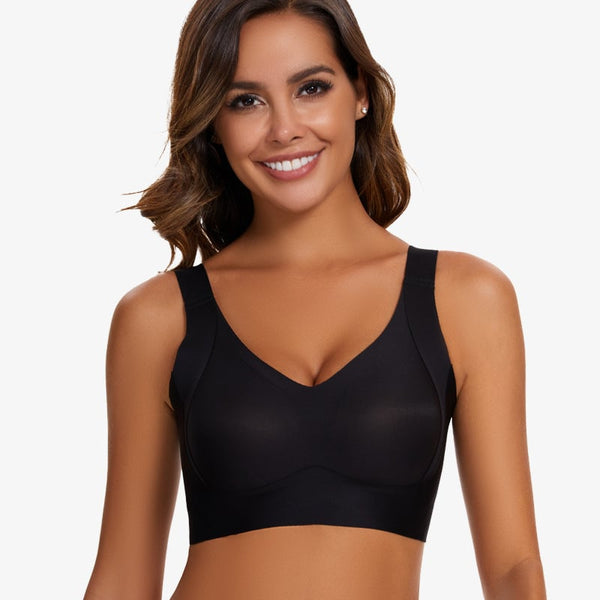 Enhanced Support Adjustment Comfort Bra Black